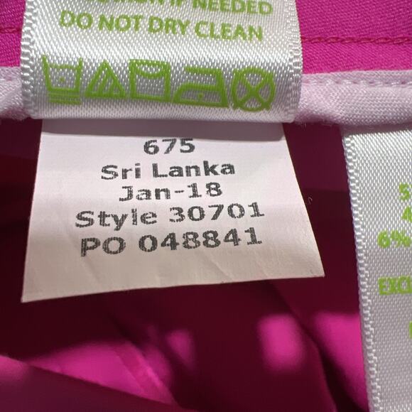 Lilly Pulitzer Worth Skinny Barbie Pink Stretch Pants Size 2 - Picture 10 of 13